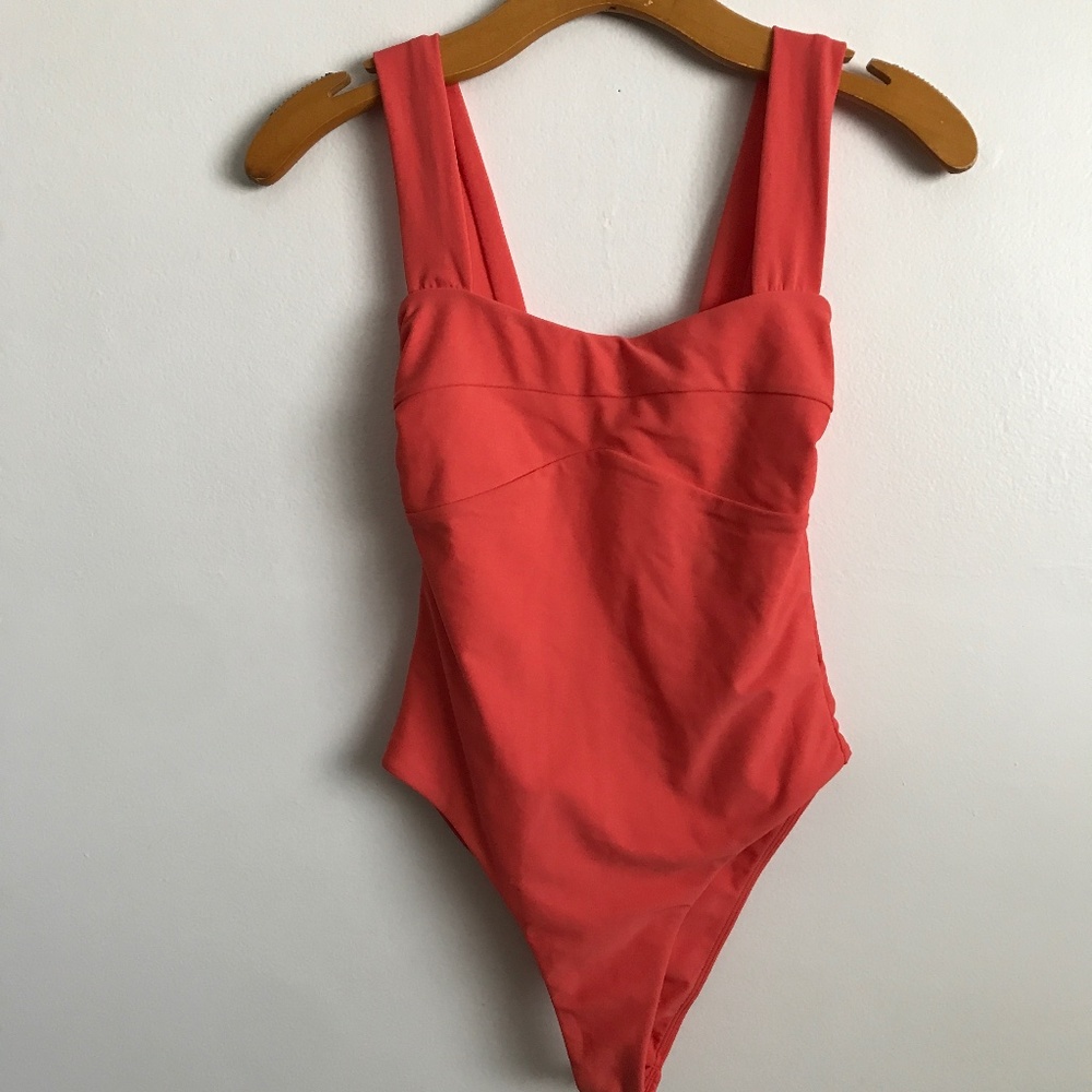 TULAROSA SWIMSUIT SALMON PINK ONE PIECE WOMENS XS